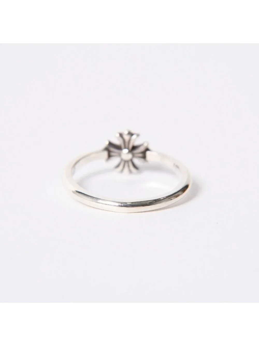 Chrome Hearts Bubblegum CH Pls CH Plastic Sling Ring 925 Sterling Silver